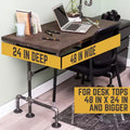 Struttura da Scrivania in Tubo d'Acciaio Industriale, Stile M, 45"L x 21.5"W x 29"H