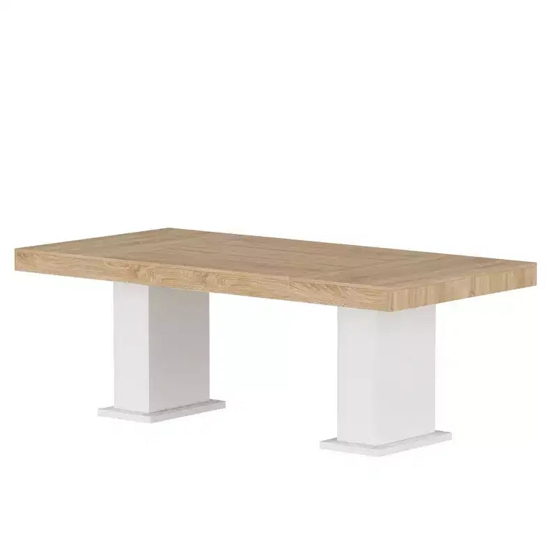 Scrivania da Pranzo e Ufficio a Due Colonne, Ampia Superficie, Design Moderno