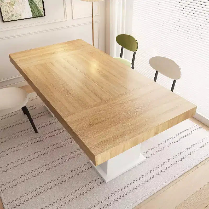 Scrivania da Pranzo e Ufficio a Due Colonne, Ampia Superficie, Design Moderno