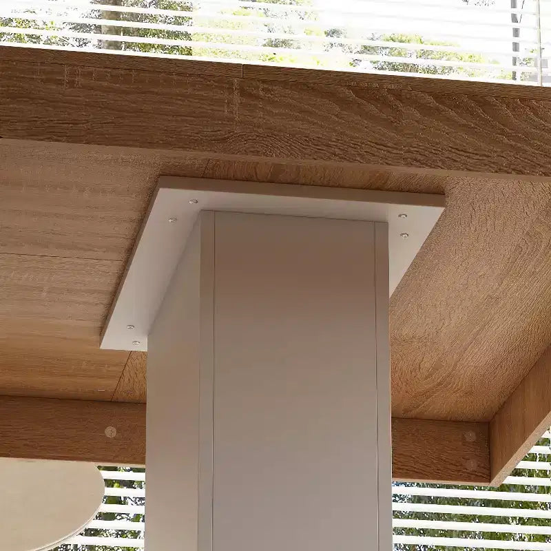 Scrivania da Pranzo e Ufficio a Due Colonne, Ampia Superficie, Design Moderno