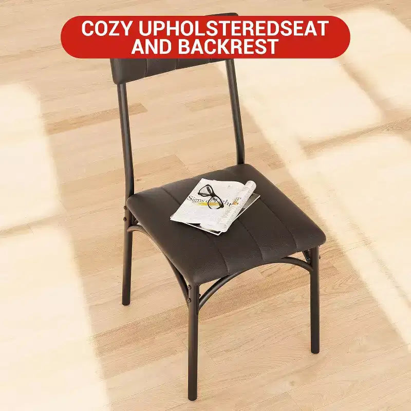 Sedia da Pranzo Industriale, Angolo Colazione, Sedie da Pranzo Ergonomiche Addensate, Mobile con Struttura in Legno per Appartamento