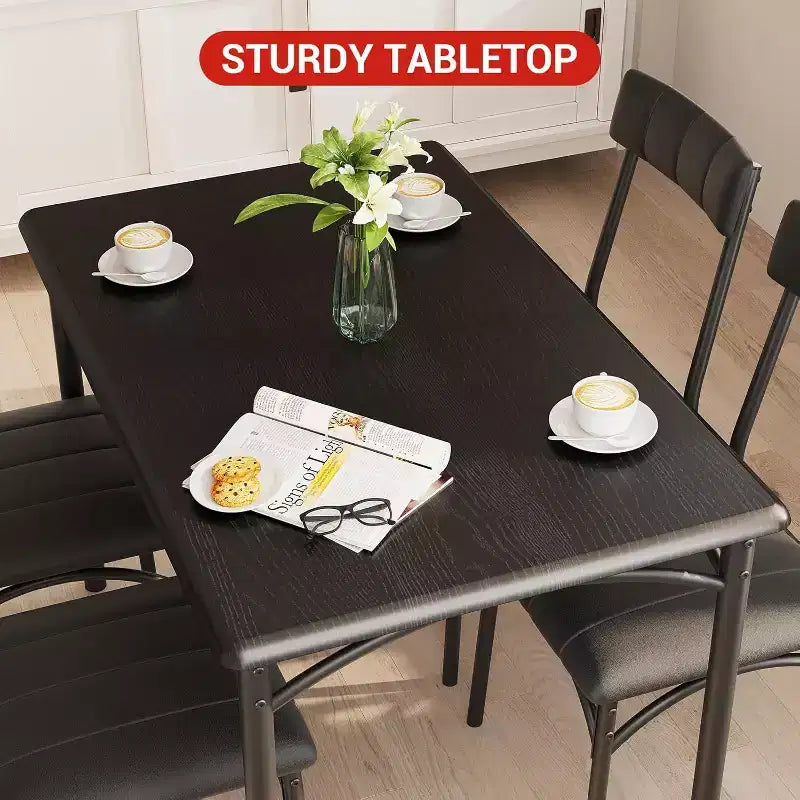 Sedia da Pranzo Industriale, Angolo Colazione, Sedie da Pranzo Ergonomiche Addensate, Mobile con Struttura in Legno per Appartamento