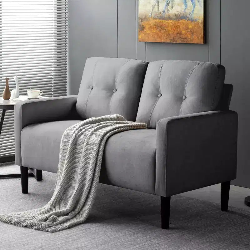 Divanetto moderno imbottito da 130 cm per soggiorno