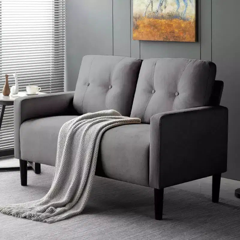 Divanetto moderno imbottito da 130 cm per soggiorno