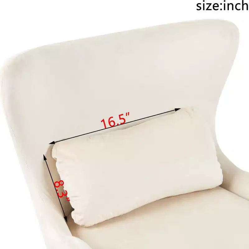 Poltrona Accent in Velluto con Spazio Pet-Friendly, Sedia a Sdraio 2-in-1