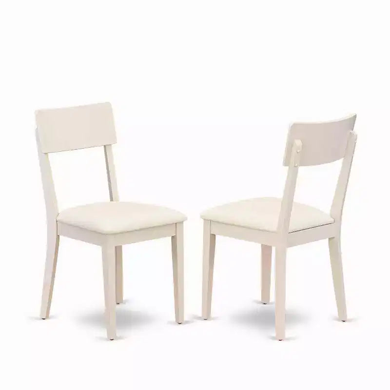 Tavolo da pranzo rotondo bianco lino con ante a ribalta, 4 posti