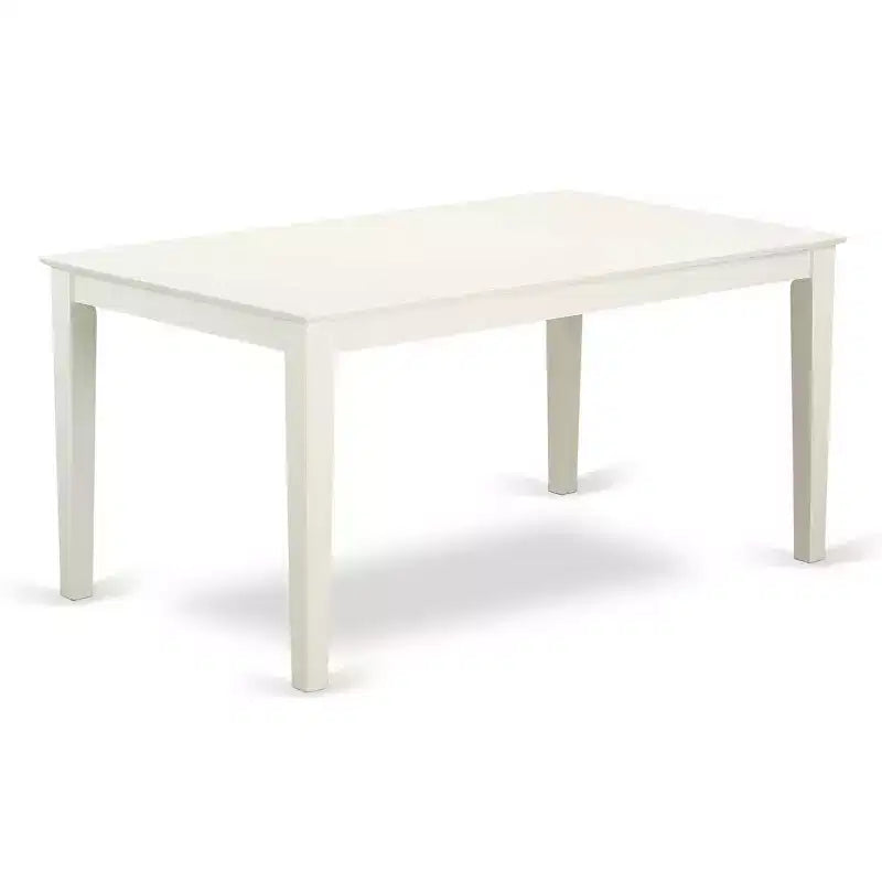 Tavolo da pranzo lino bianco con 2 panche e 2 sedie, legno massello