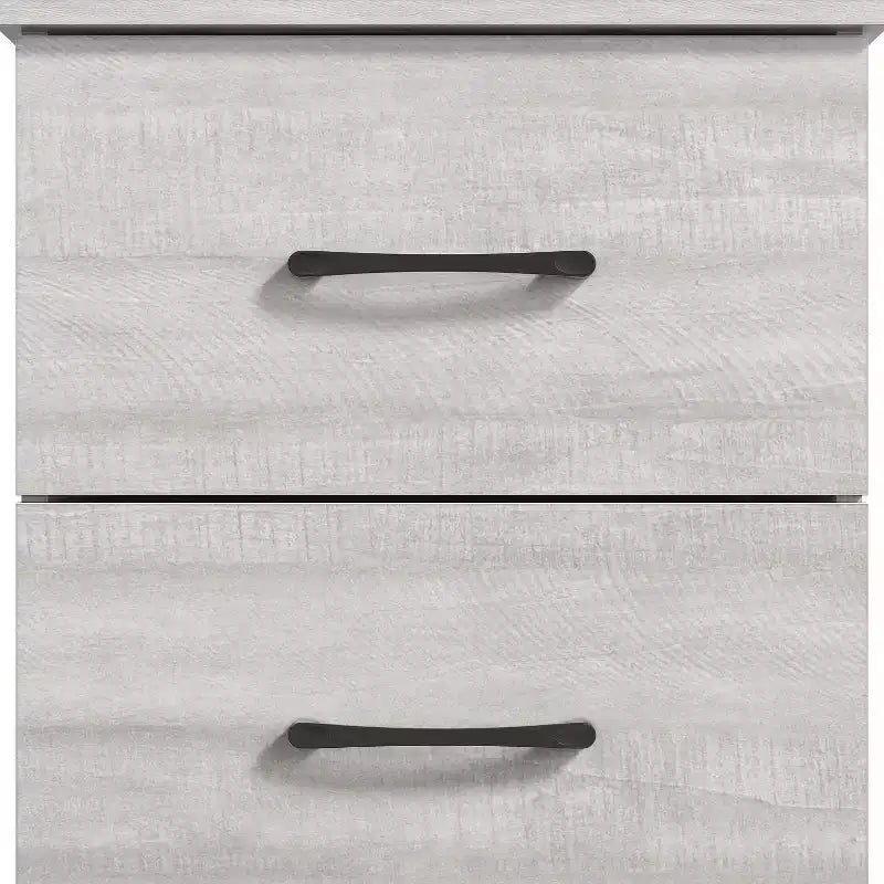 Comodino a 2 cassetti con spazio contenitore, 47,5 cm L x 39,9 cm P x 60,2 cm H