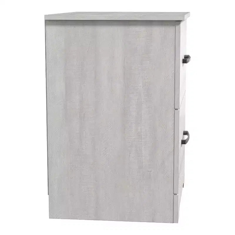 Comodino a 2 cassetti con spazio contenitore, 47,5 cm L x 39,9 cm P x 60,2 cm H