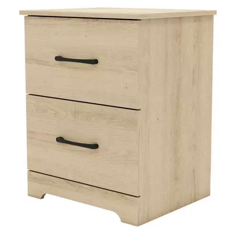 Comodino a 2 cassetti con spazio contenitore, 47,5 cm L x 39,9 cm P x 60,2 cm H