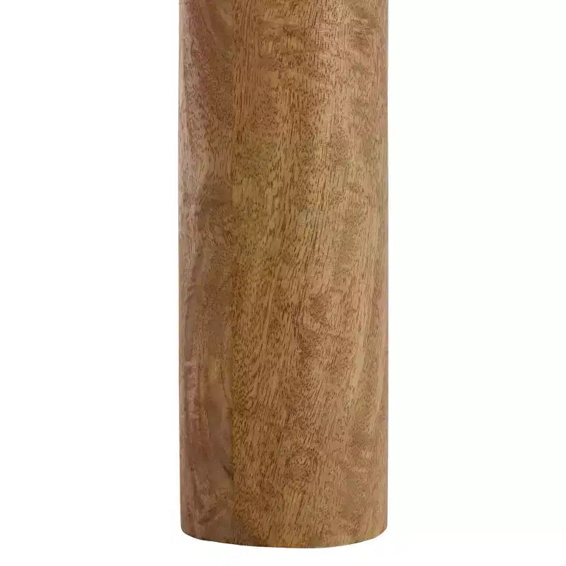 Tavolino da Caffè Rettangolare in Rattan Intrecciato, Struttura in Legno di Mango, Naturale