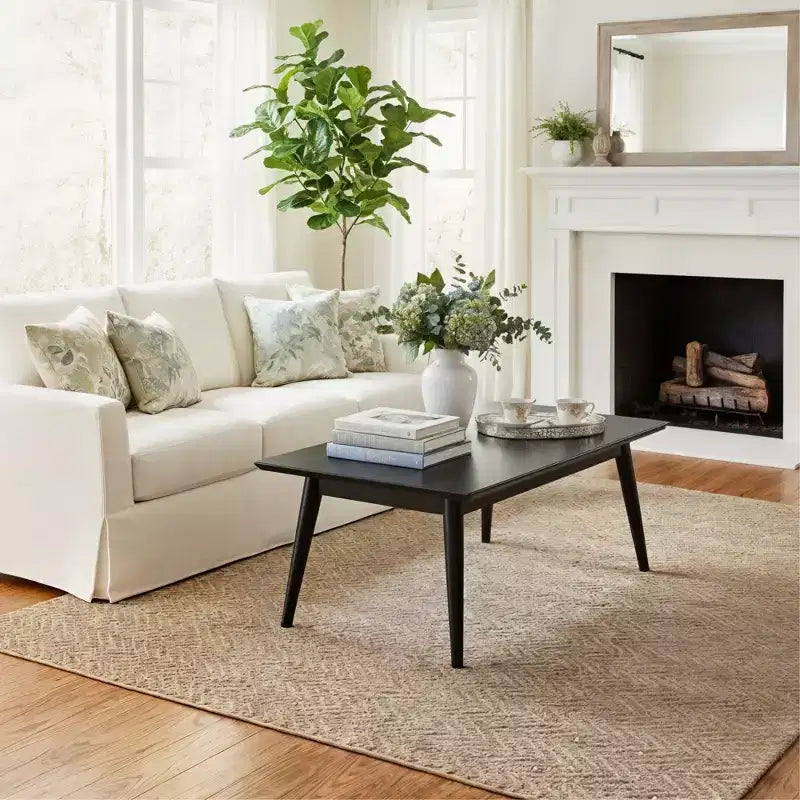 Mid-Century Modern Rectangular Coffee Table (40in x 20in / 1020mm x 510mm)