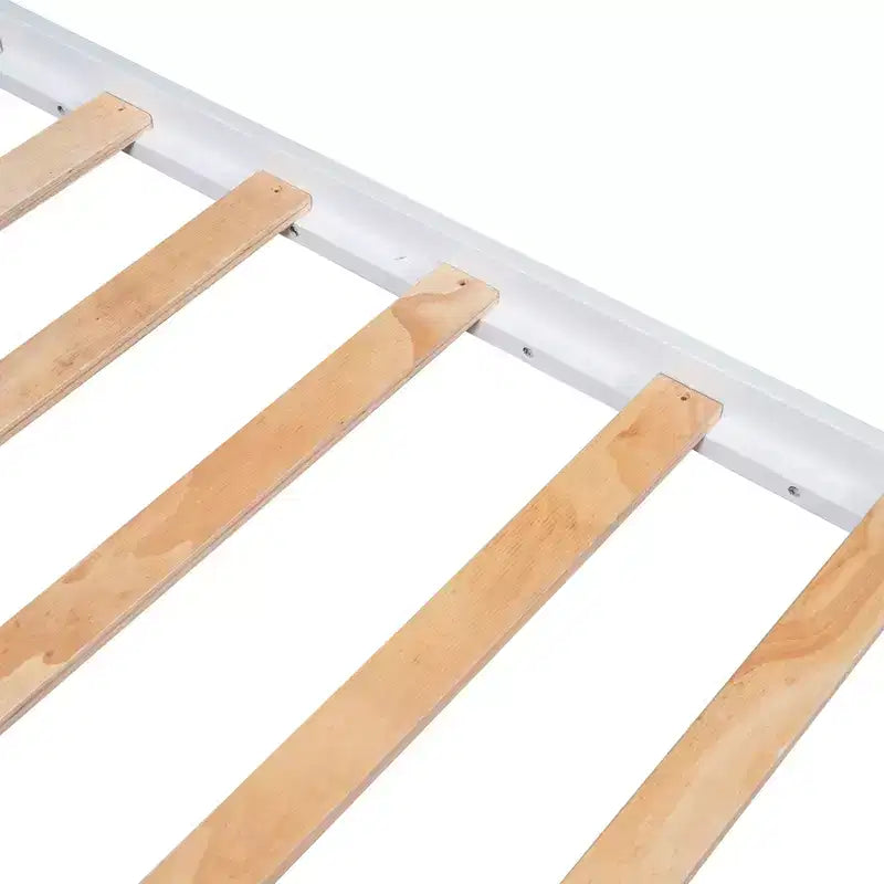 Letto a piattaforma singolo con 3 cassetti, Legno massello di pino