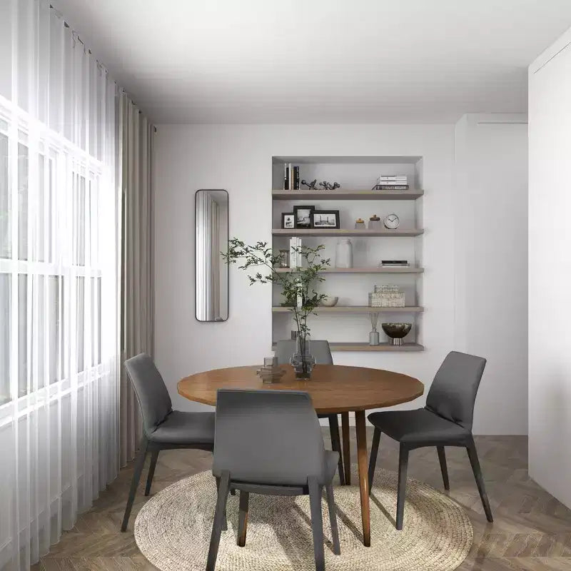 Specchio da parete rettangolare in metallo con cornice sottile, stile moderno