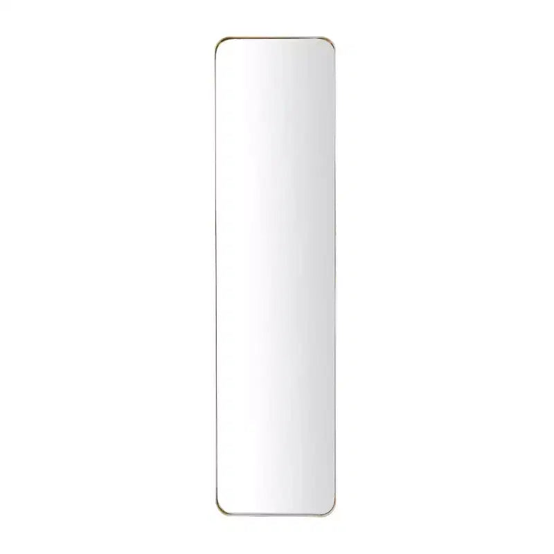 Specchio da parete rettangolare in metallo con cornice sottile, stile moderno