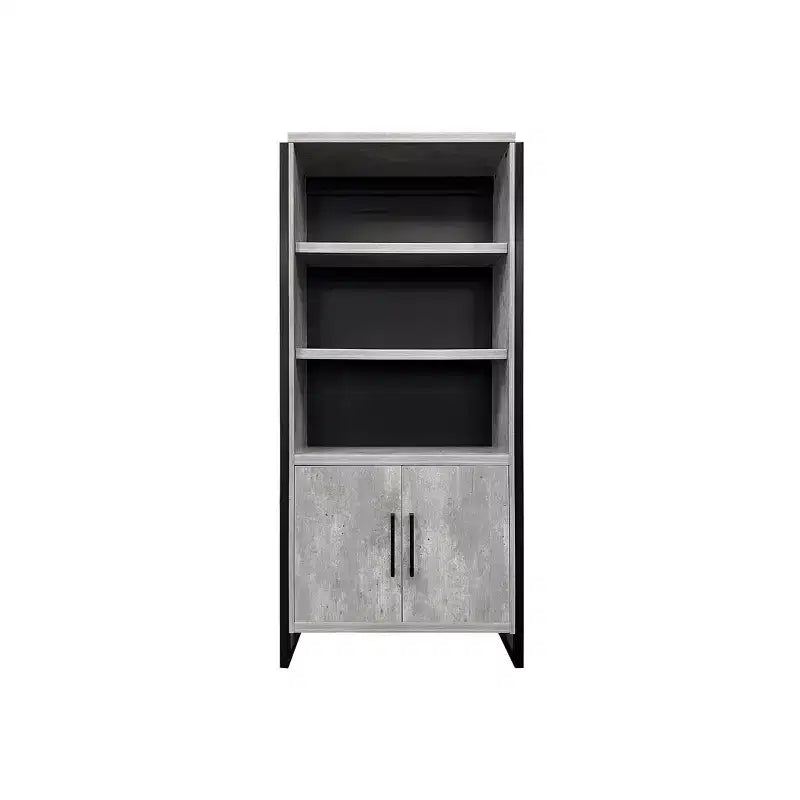 78 Mason Modern Wood Laminate Bookcase with Doors - Martin Furniture