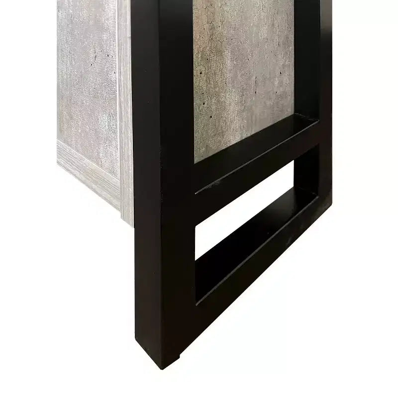 Libreria Moderna in Laminato Effetto Legno con Ante, Alta 198 cm