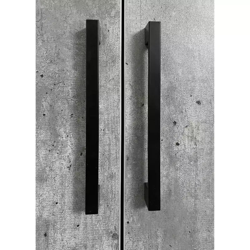 Libreria Moderna in Laminato Effetto Legno con Ante, Alta 198 cm